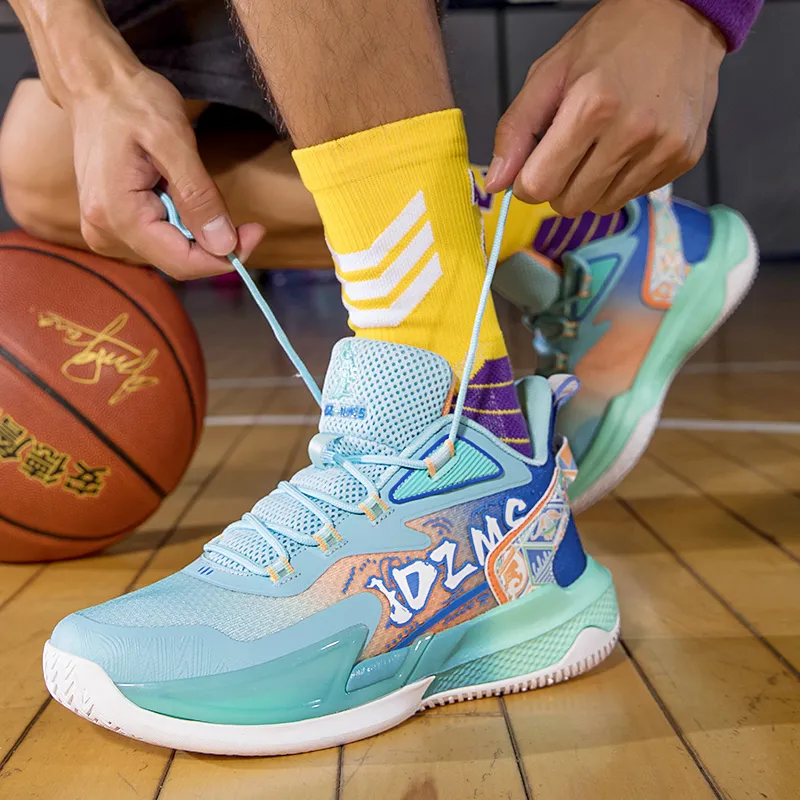 ANDEZHANMUSI Cushioning, Slip Resistant, And Abrasion Resistant Low Top Basketball Shoes Unisex-2