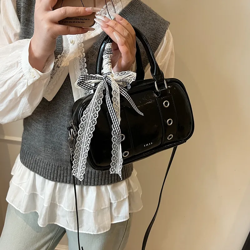 Worm's Home PU Crossbody One Shoulder Handbag Women's Multicolor-13