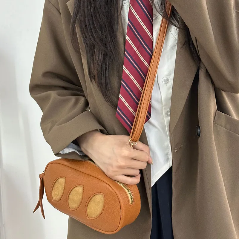 Worm's Home Artificial Leather Crossbody Bag Regular Women's Brown-5