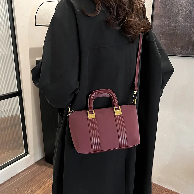 Worm's Home PU Handbag, Shoulder Bag, Crossbody Bag Regular Women's Black/Burgundy/Brown-7