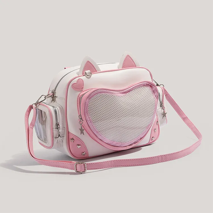 Worm's Home PU Backpack Regular Women's Pink-2