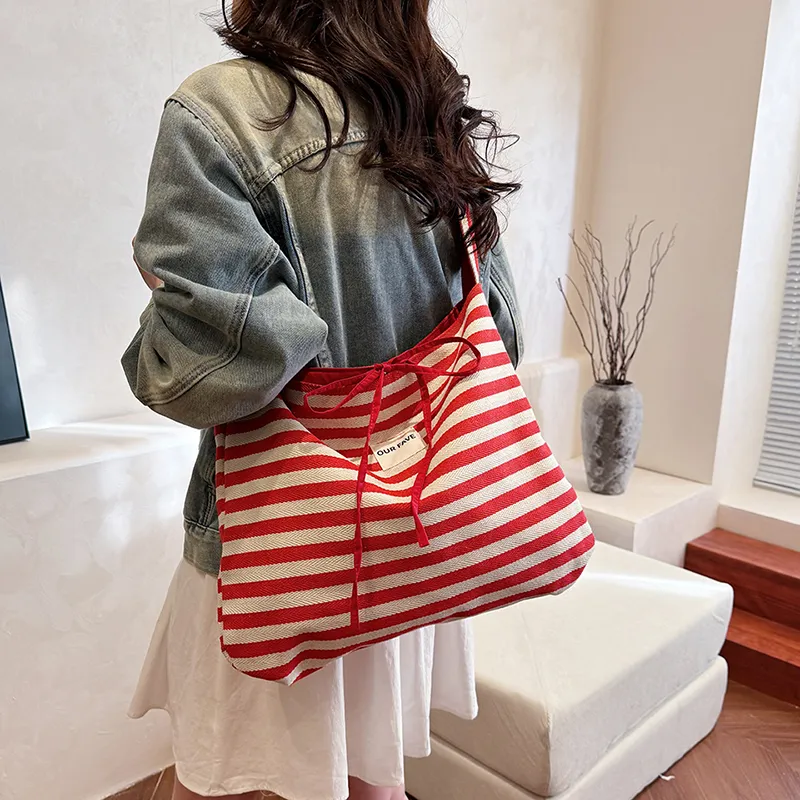 Worm's Home Canvas Bag Shoulder Bags Women's Multicolor-4