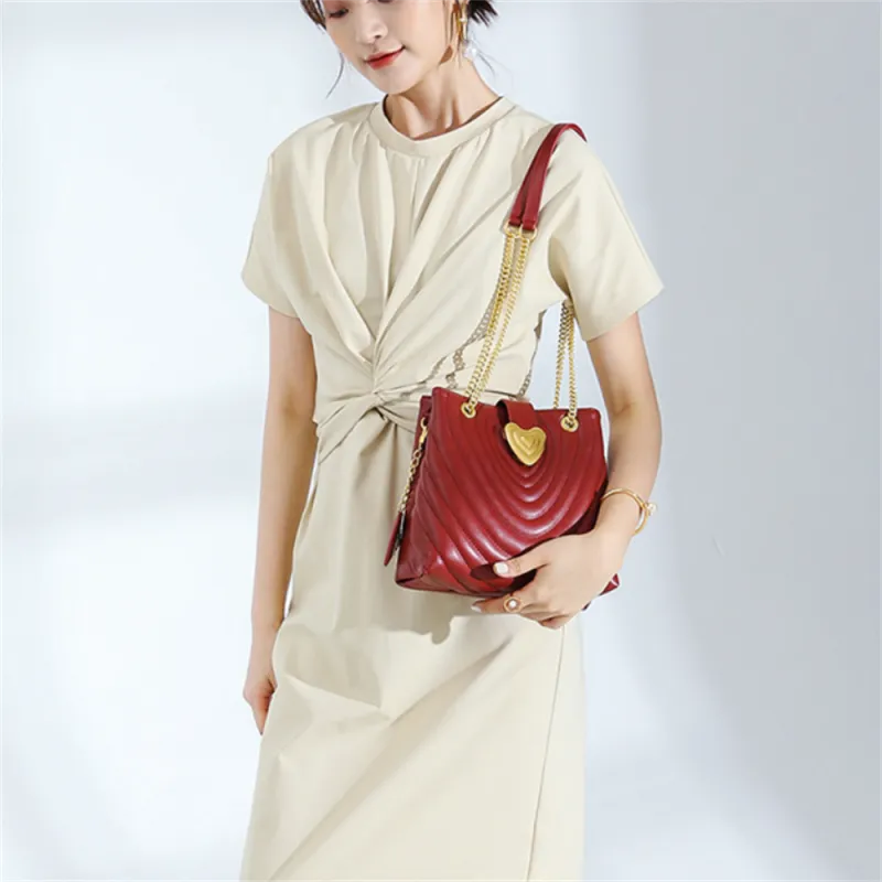 Worm's Home Pu Crossbody Bags Shoulder Bags Regular Women's Red-2