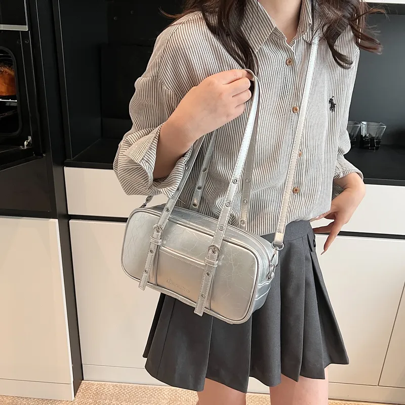 Worm's Home PU Underarm Crossbody Bag, Shoulder Bag Regular Women's-5