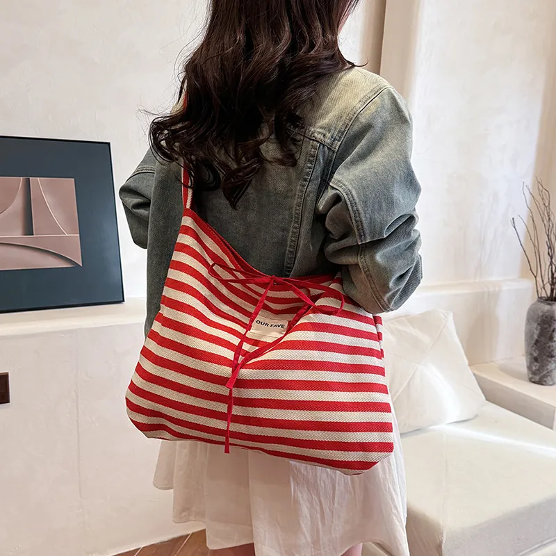 Worm's Home Canvas Bag Shoulder Bags Women's Multicolor-5