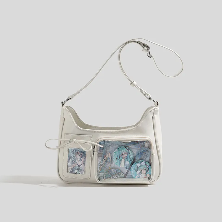 Worm's Home PU Shoulder Bag, Crossbody Bag Women's Multicolor-3