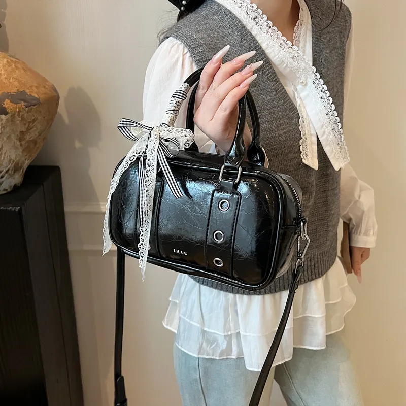 Worm's Home PU Crossbody One Shoulder Handbag Women's Multicolor-14