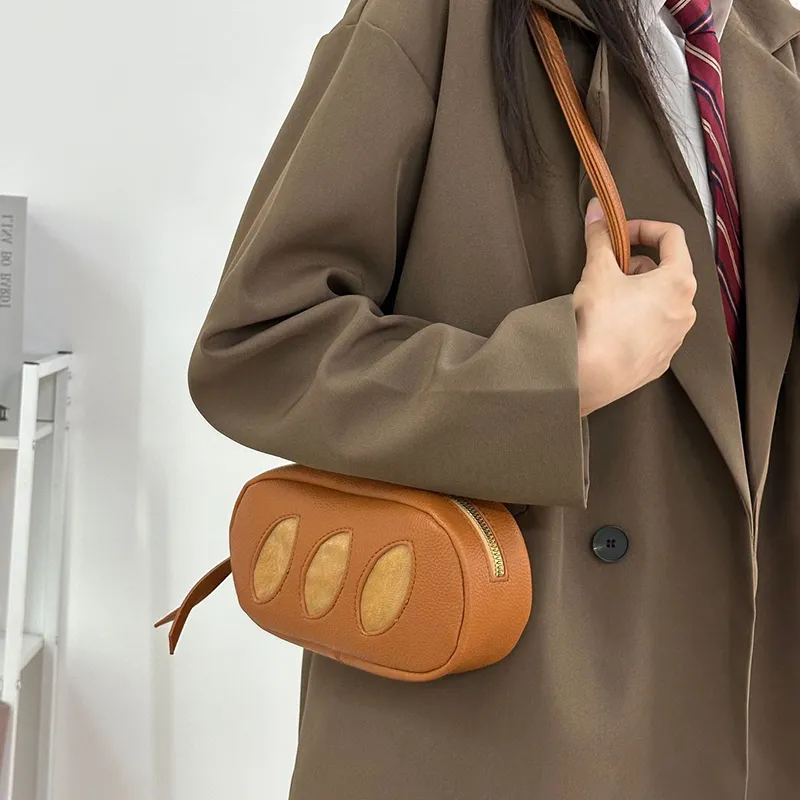 Worm's Home Artificial Leather Crossbody Bag Regular Women's Brown-3