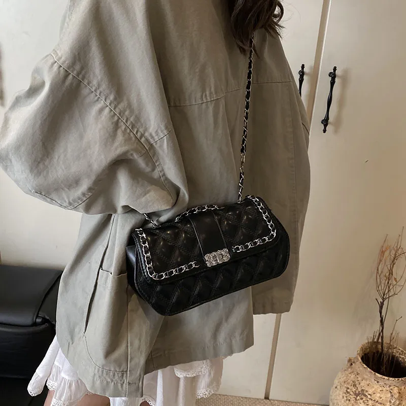 Worm's Home PU Shoulder Bag Regular Women's Ecru/Silver Black/Coffee-11