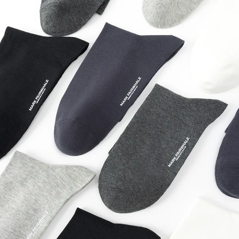FAIRWHALE Mid Calf Socks Men's 5 Pack-4