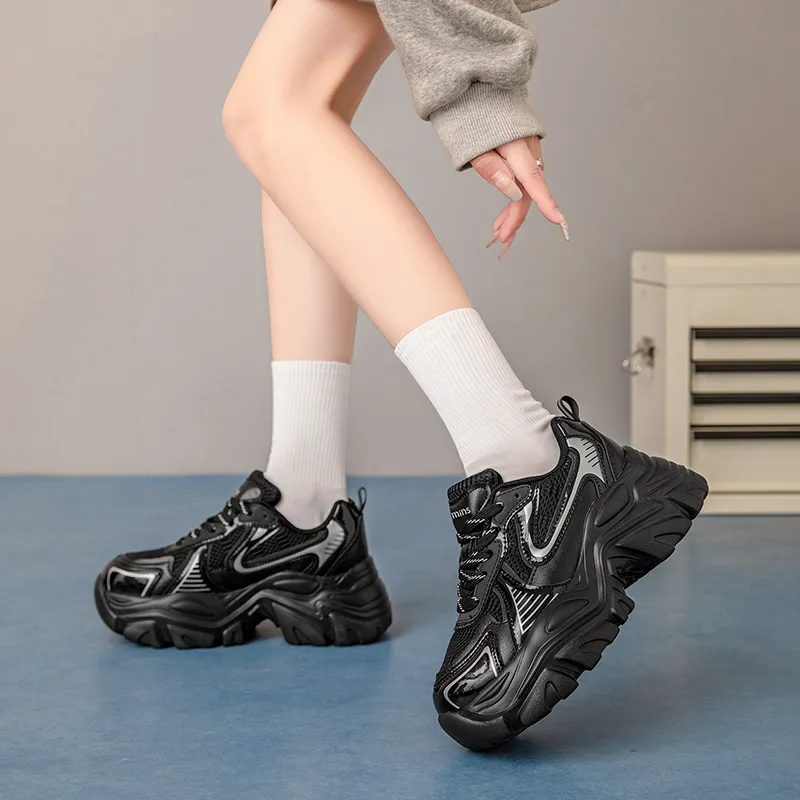 15 MINS Breathable Low Top Chunky Sneakers Women's-7