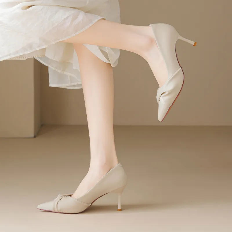 15 MINS Slim Heel High Heels Women's-2
