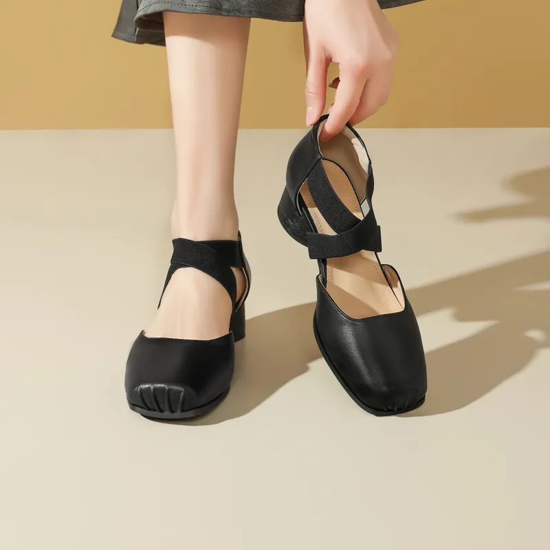 15 MINS High Heels Women's Apricot/Black-12