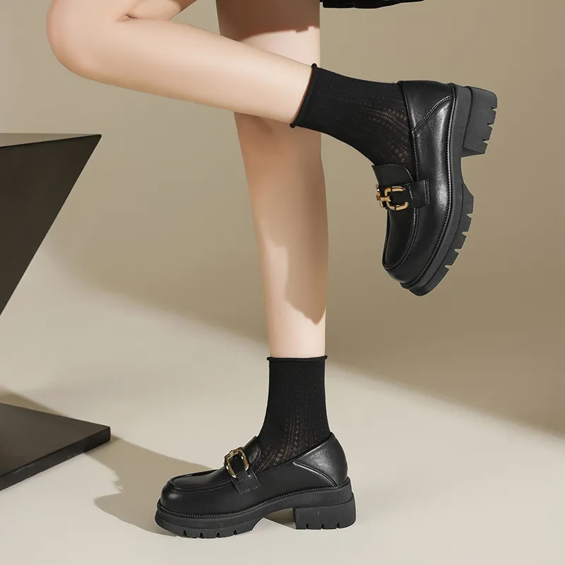 15 MINS Loafers Women's Black-4