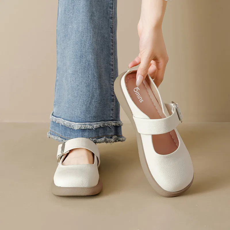 15 MINS Closed Toe Slippers Women's-5