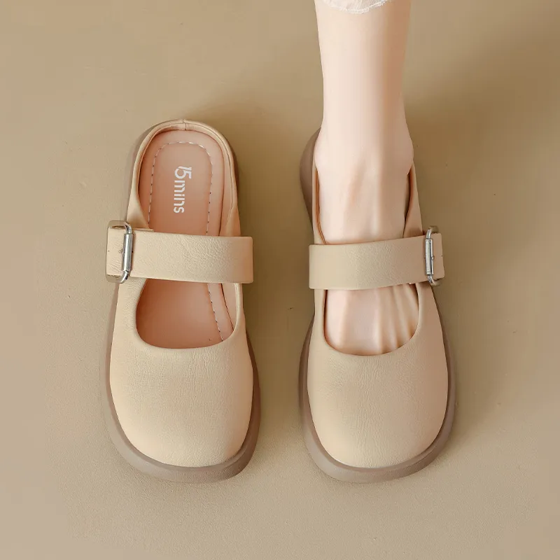 15 MINS Closed Toe Slippers Women's-11