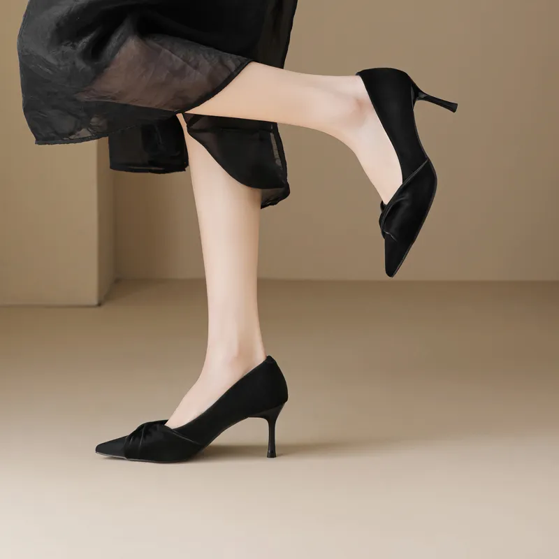 15 MINS Slim Heel High Heels Women's-8