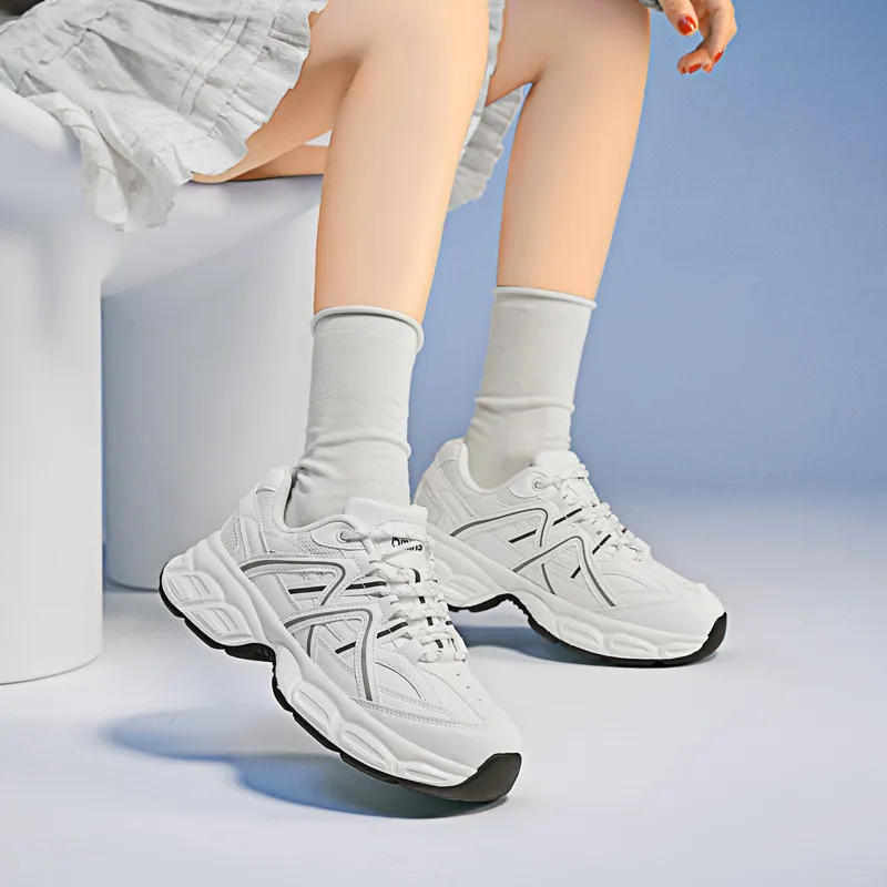 15 MINS Breathable Low Top Chunky Sneakers Women's-4