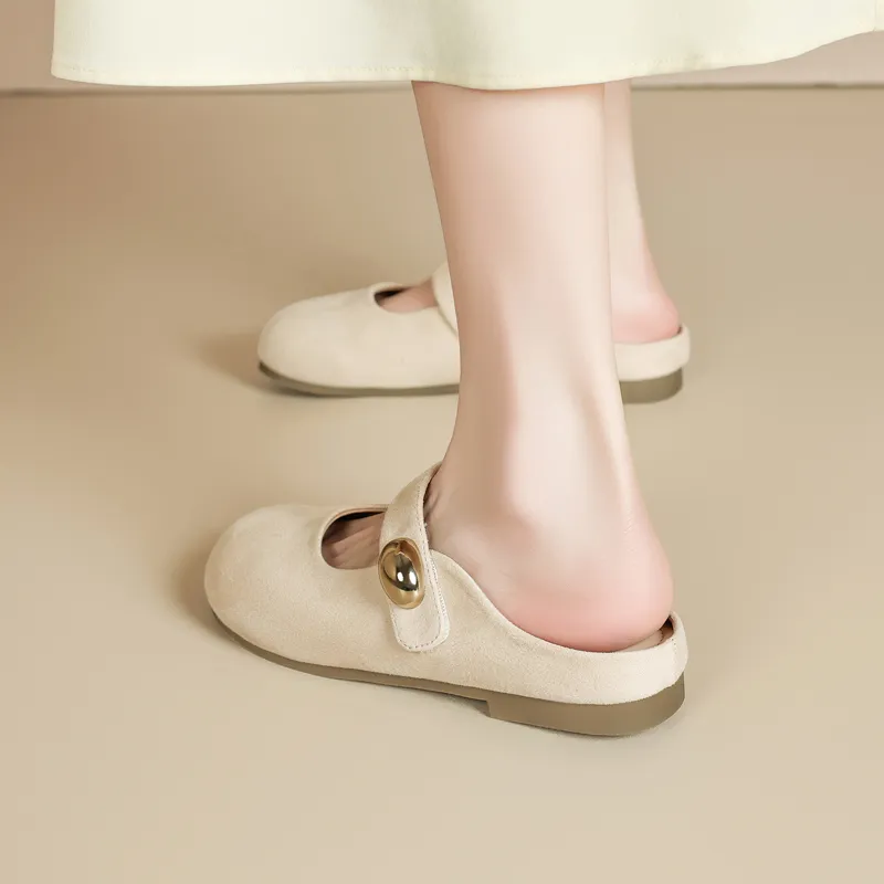 15 MINS Closed Toe Slippers 3cm Women's-5
