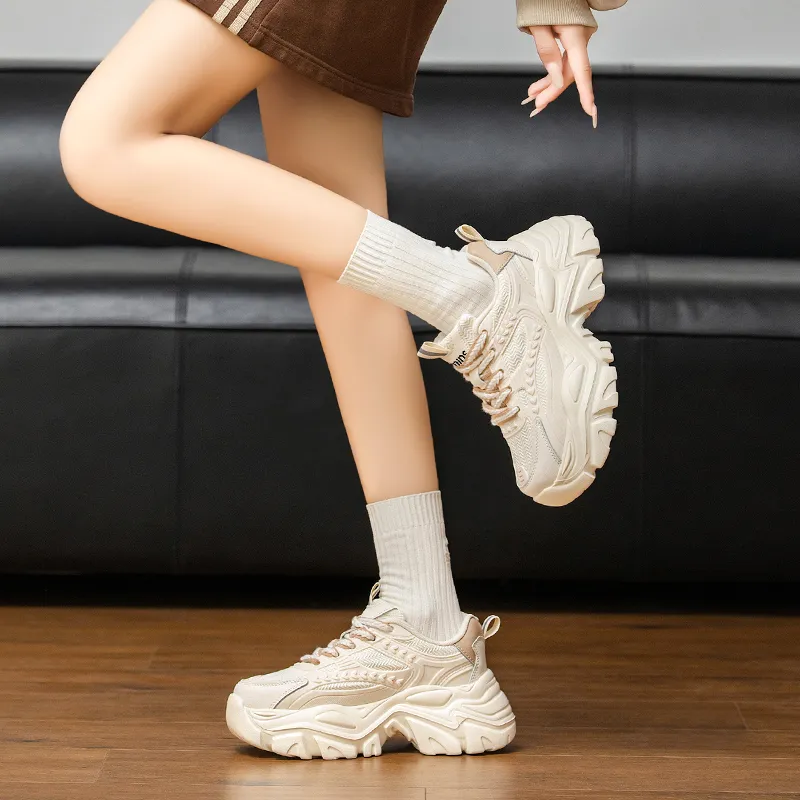 15 MINS Low Top Chunky Sneakers 5.5cm Women's-3