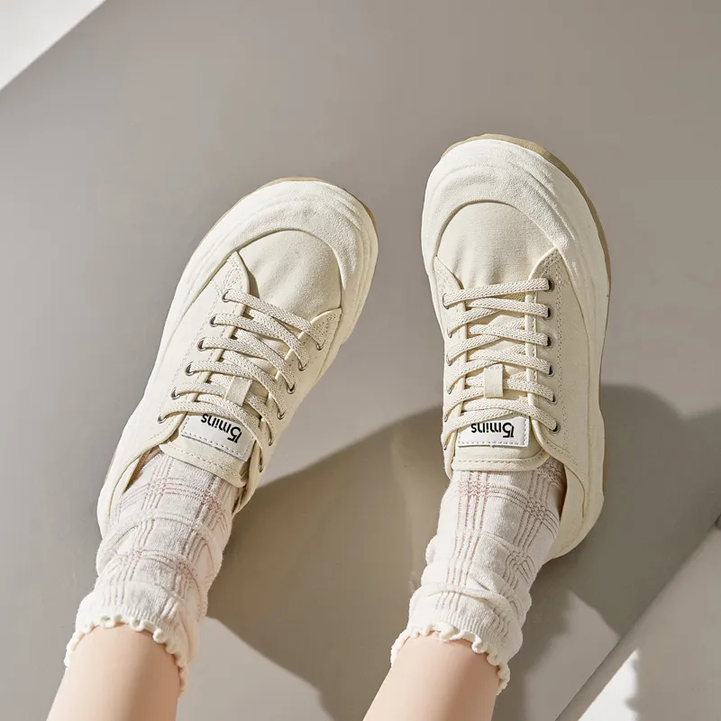 15 MINS Canvas Shoes 3cm Women's-3