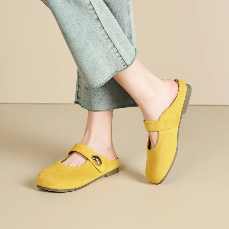 15 MINS Closed Toe Slippers 3cm Women's-14