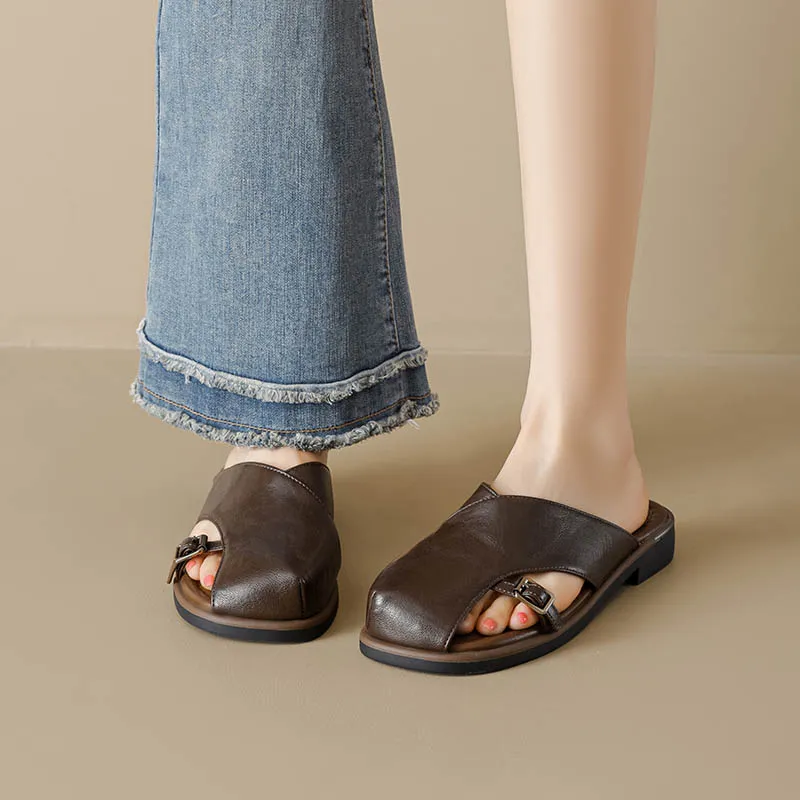 15 MINS Closed Toe Slippers 3cm Women's-5