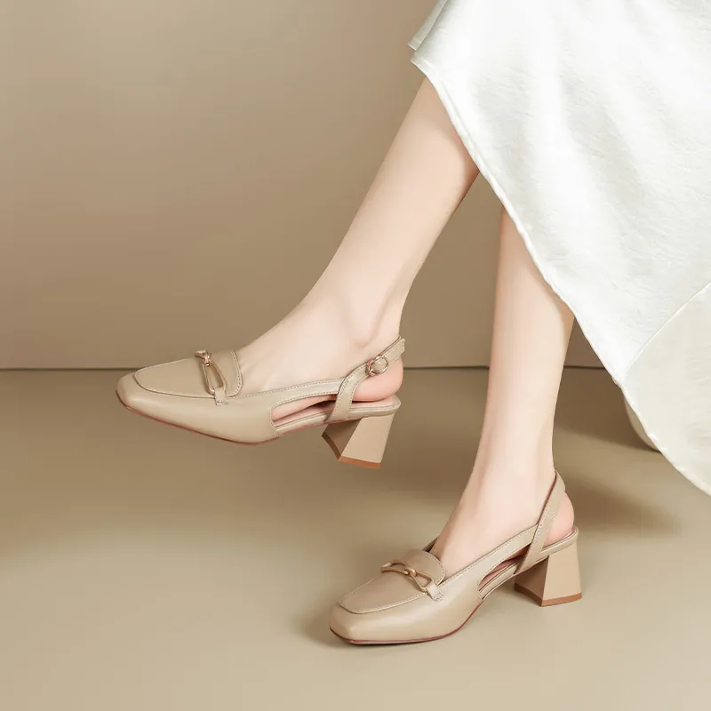 15 MINS High Heels Women's Beige/Apricot-10