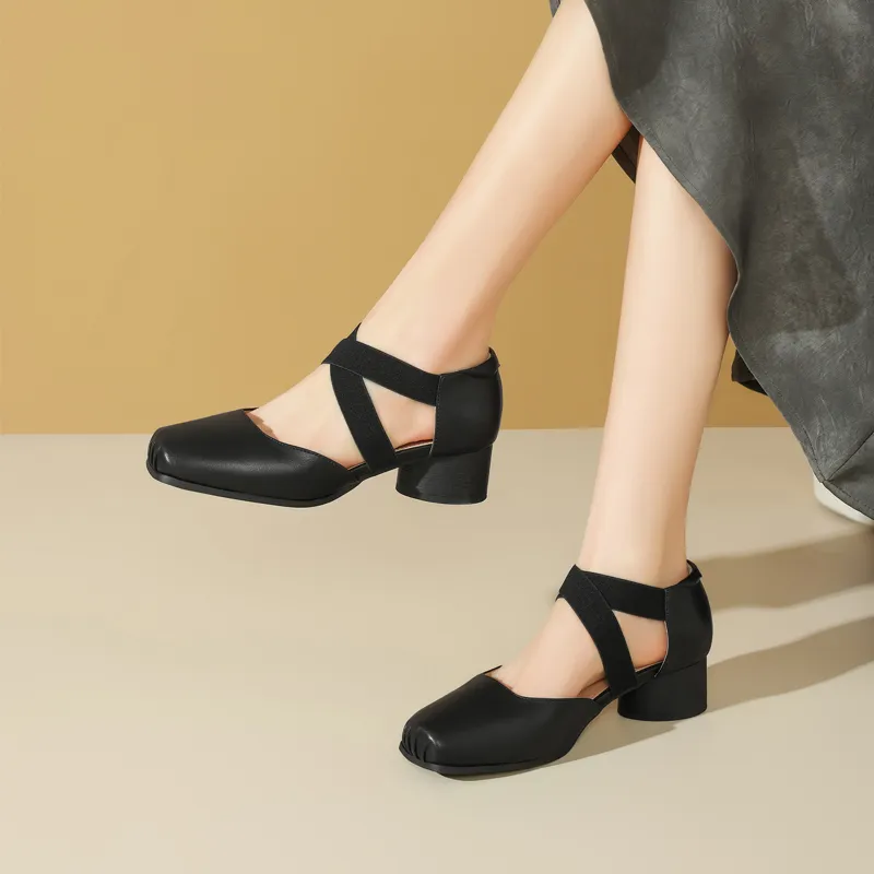 15 MINS High Heels Women's Apricot/Black-10