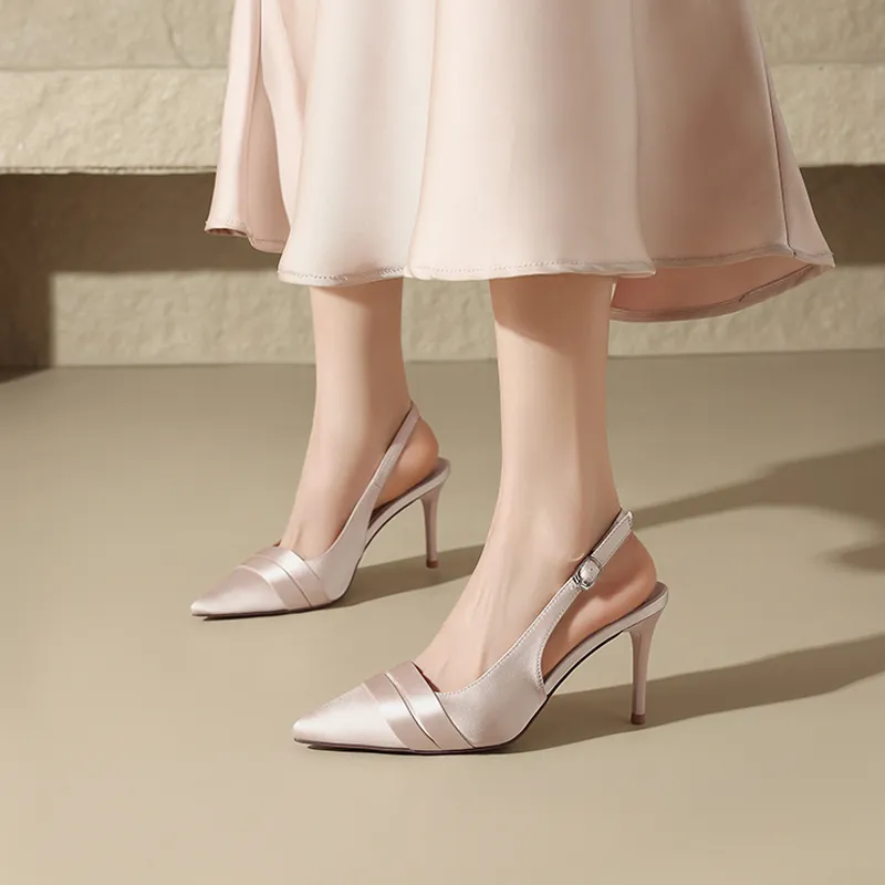 15 MINS Slim Heel High Heels 8.5cm Women's-3