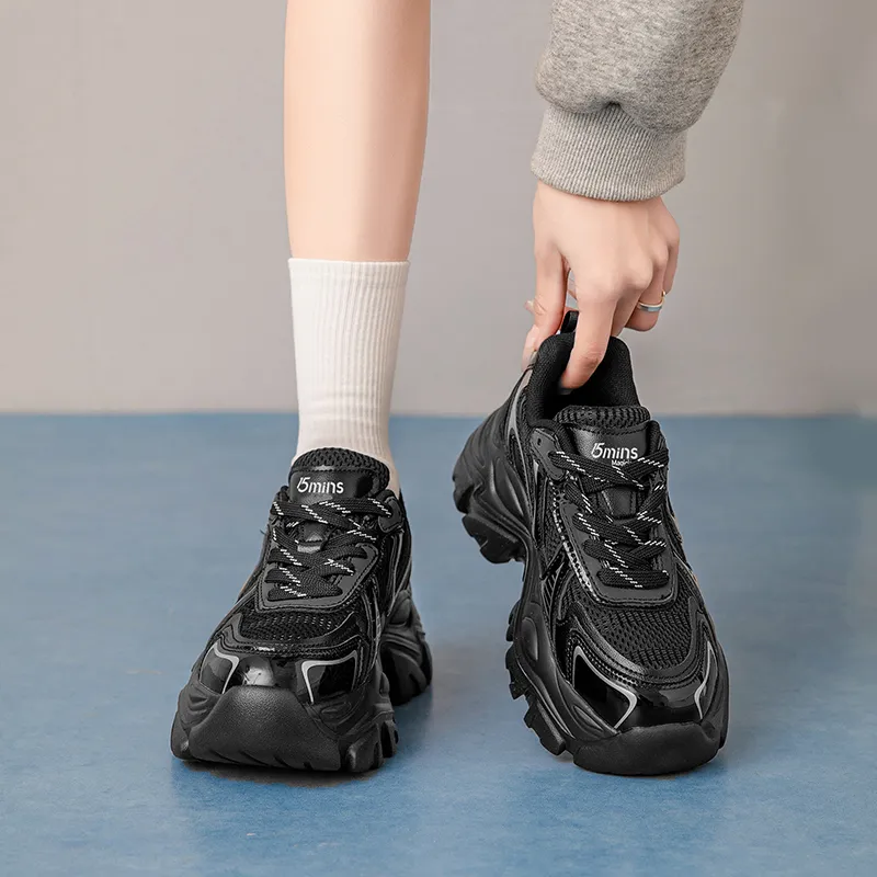 15 MINS Breathable Low Top Chunky Sneakers Women's-9