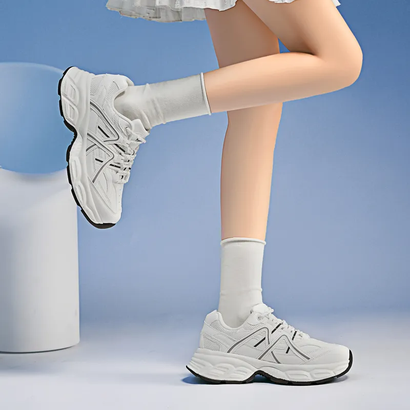 15 MINS Breathable Low Top Chunky Sneakers Women's-3