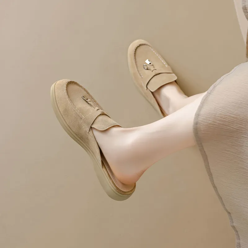15 MINS Rubber Sole Closed Toe Slippers 3cm Women's-2