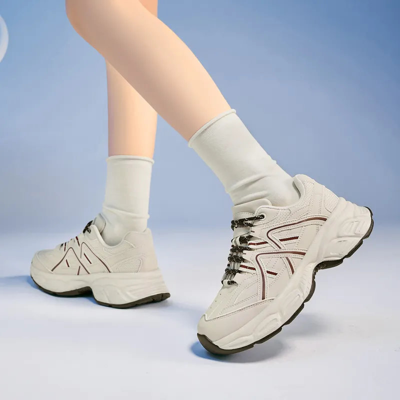 15 MINS Breathable Low Top Chunky Sneakers Women's-8