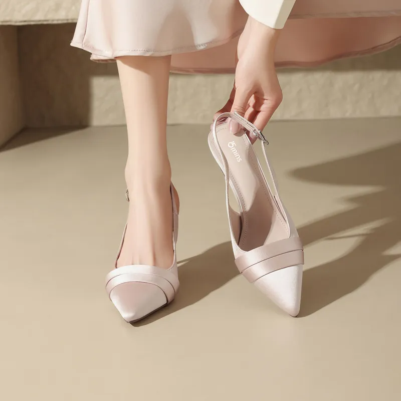 15 MINS Slim Heel High Heels 8.5cm Women's-5