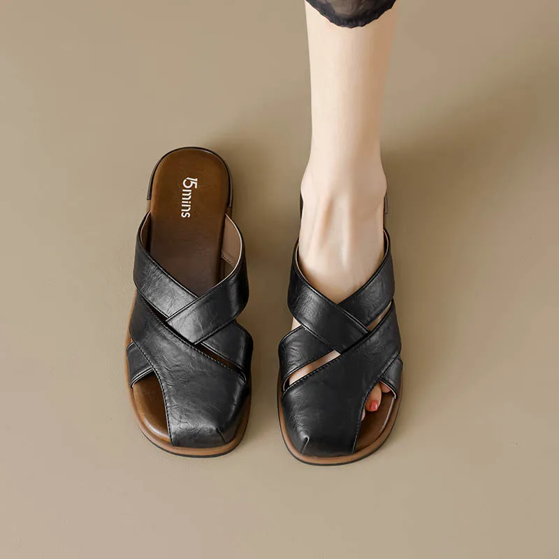 15 MINS Abrasion Resistant Closed Toe Slippers Women's-10
