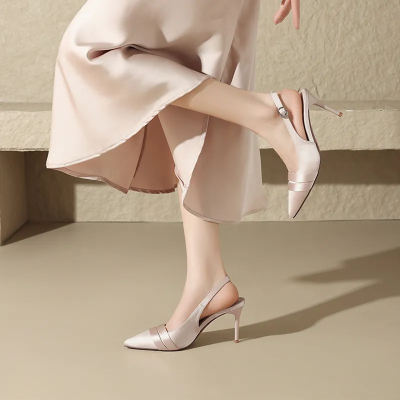 15 MINS Slim Heel High Heels 8.5cm Women's-4