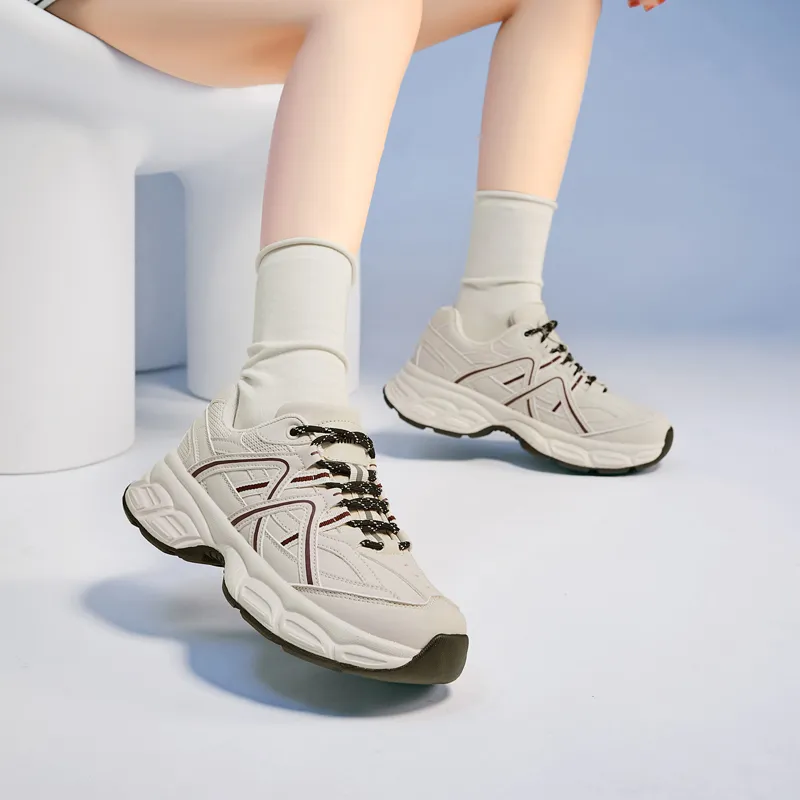 15 MINS Breathable Low Top Chunky Sneakers Women's-11