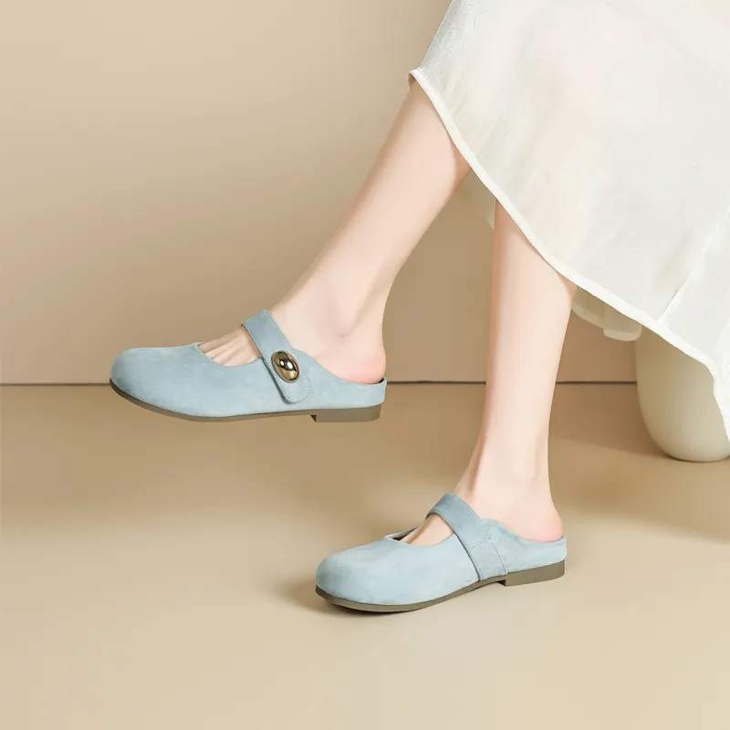 15 MINS Closed Toe Slippers 3cm Women's-21