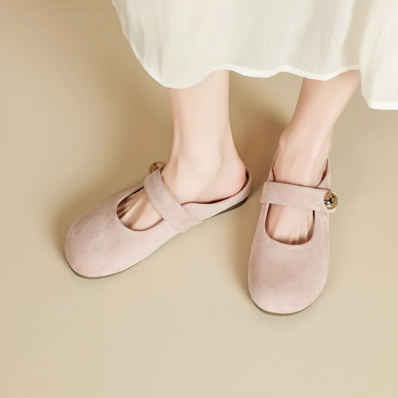 15 MINS Closed Toe Slippers 3cm Women's-11