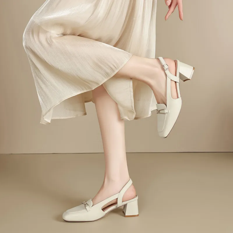 15 MINS High Heels Women's Beige/Apricot-4