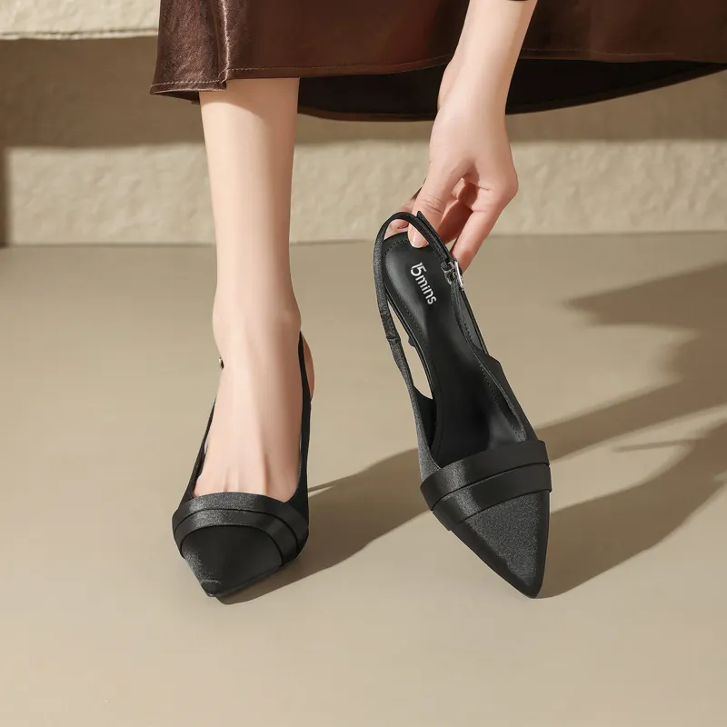 15 MINS Slim Heel High Heels 8.5cm Women's-8