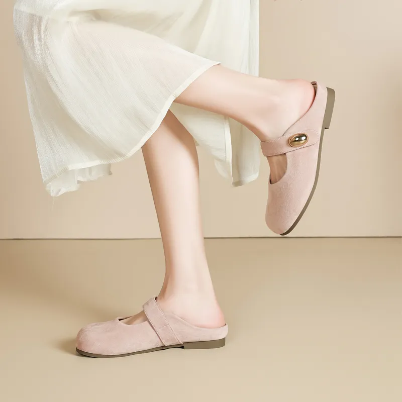 15 MINS Closed Toe Slippers 3cm Women's-8