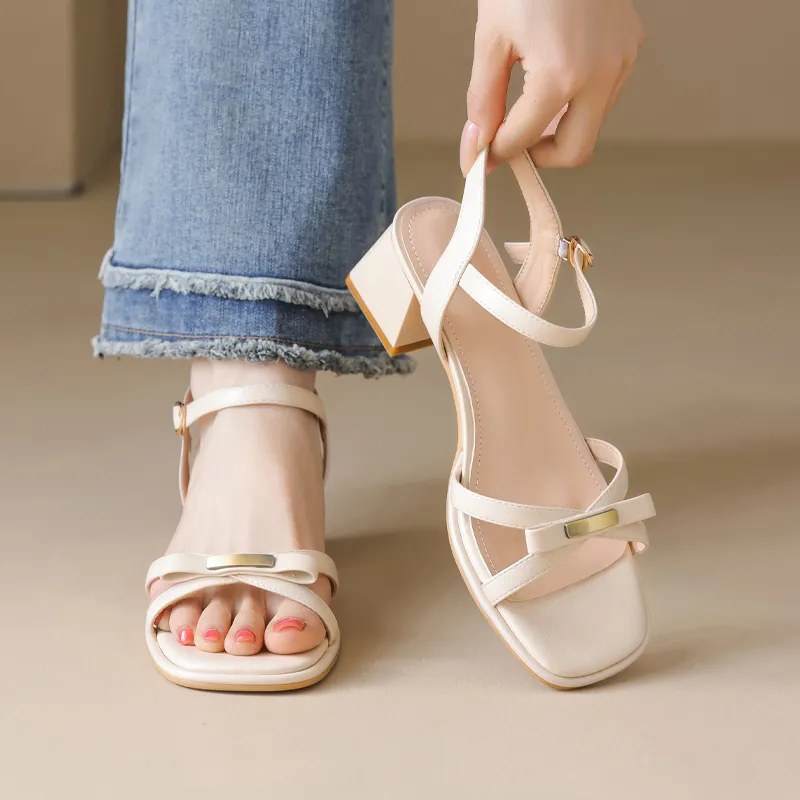 15 MINS One Strap Sandals 5CM Women's-5