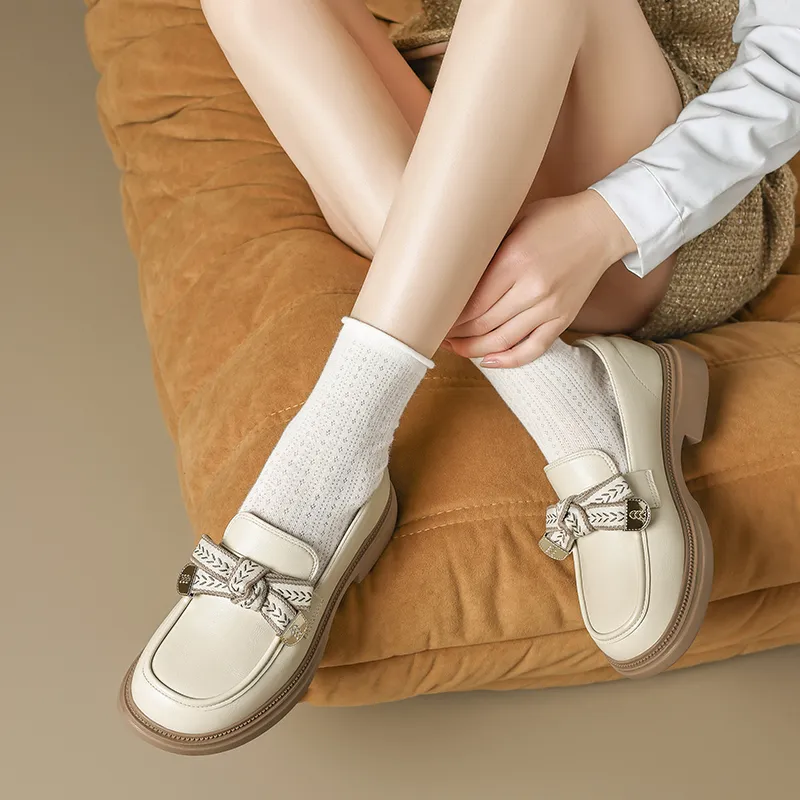 15 MINS Loafers Women's Black/Beige Apricot-11