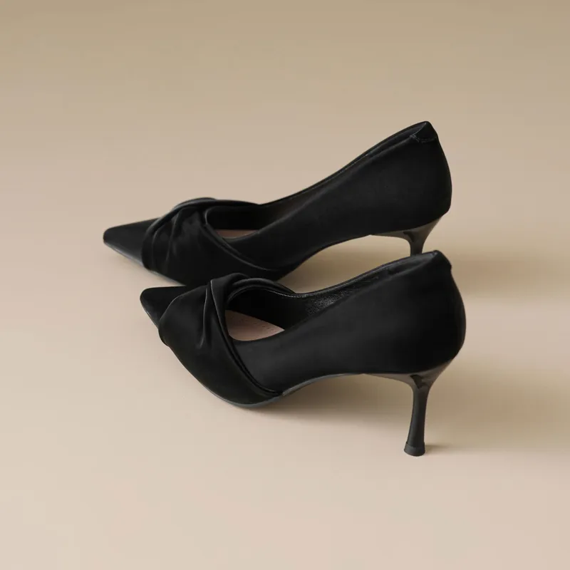 15 MINS Slim Heel High Heels Women's-11