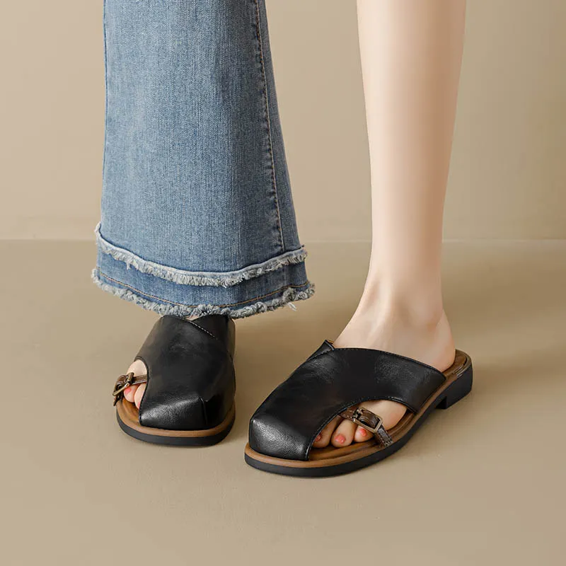 15 MINS Closed Toe Slippers 3cm Women's-19