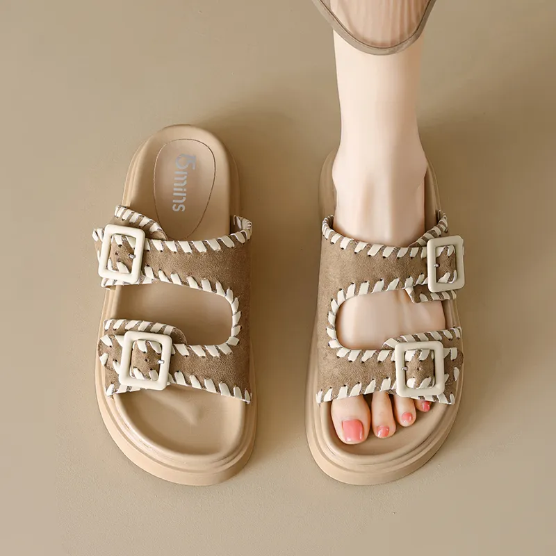 15 MINS Slide Slippers 5cm Women's-12