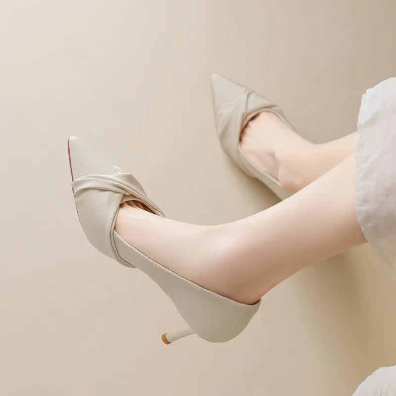 15 MINS Slim Heel High Heels Women's-3