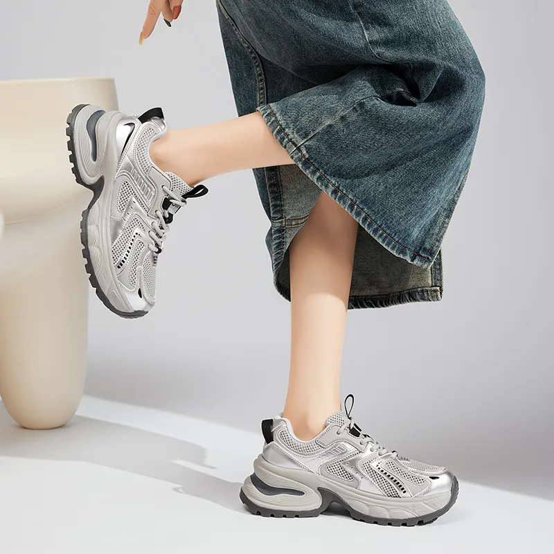 15 MINS Low Top Chunky Sneakers 4.5cm Women's-4